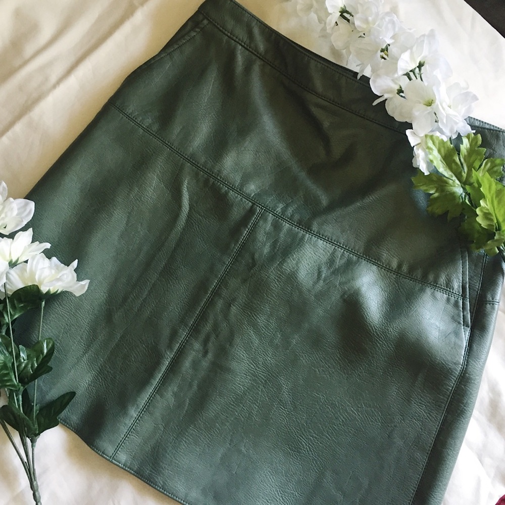 Olive Green Zara Skirt